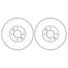 Citroen DS4 A Pair Of Rear Brake Discs DS5 Peugeot 308 4249.F7