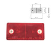 Trailer Truck Lorry Bus Rectangular Red Reflector With Two Mounting Holes