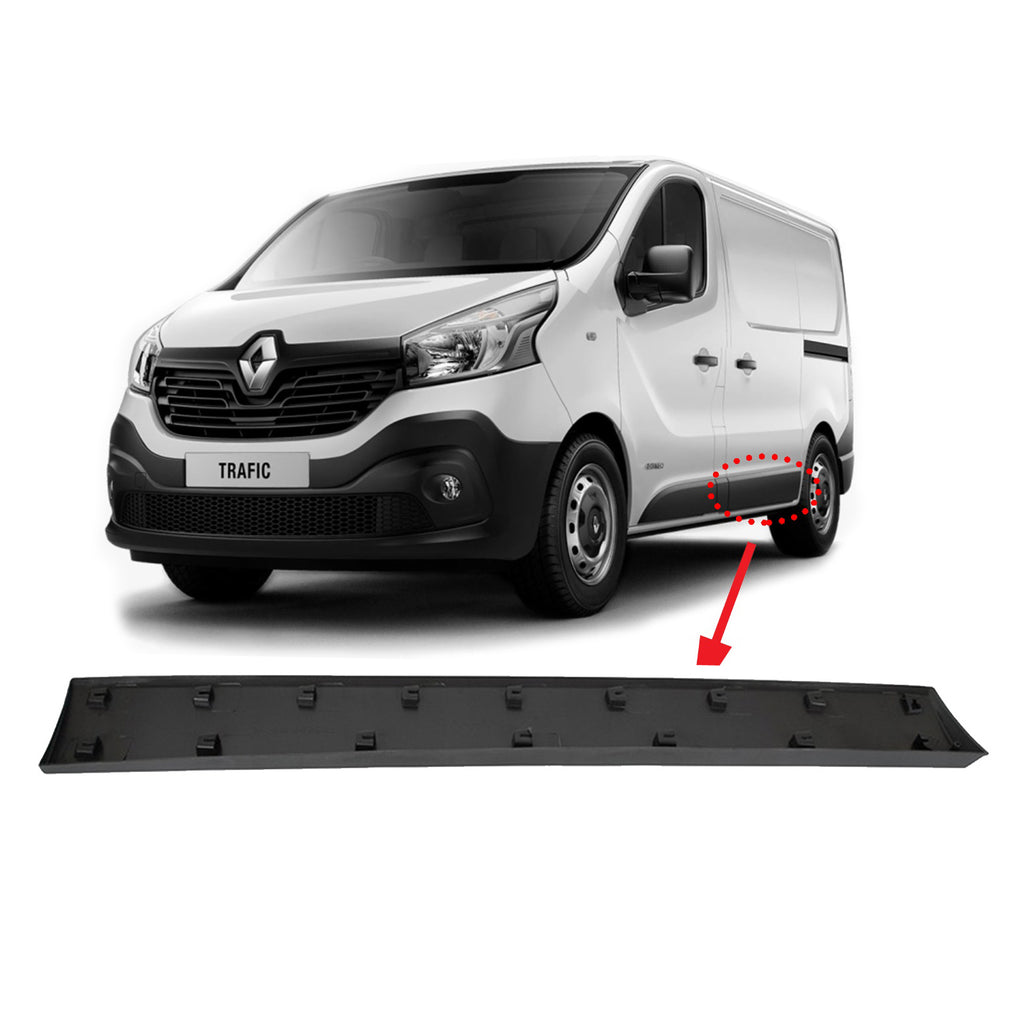 Renault Trafic III Left Side Sliding Door Trim Moulding Panel 768556674R