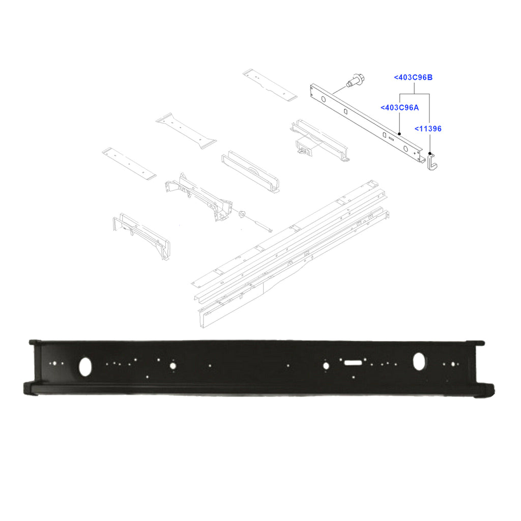 Ford Transit MK7 Rear Bumper 2006 to 2014 1761775