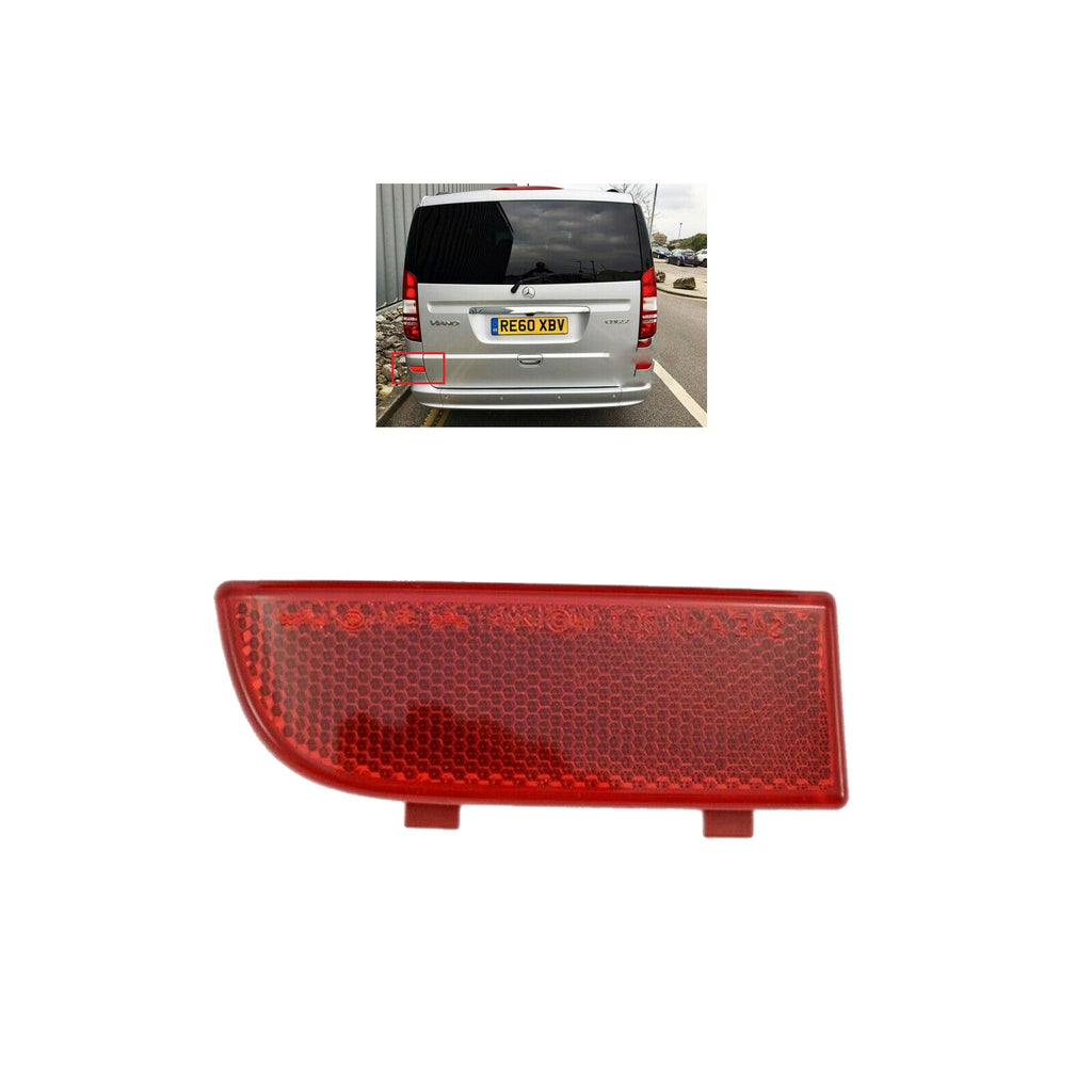Rear Left Bumper Reflector Fits Mercedes Vito Viano 03 to15  A6398260440