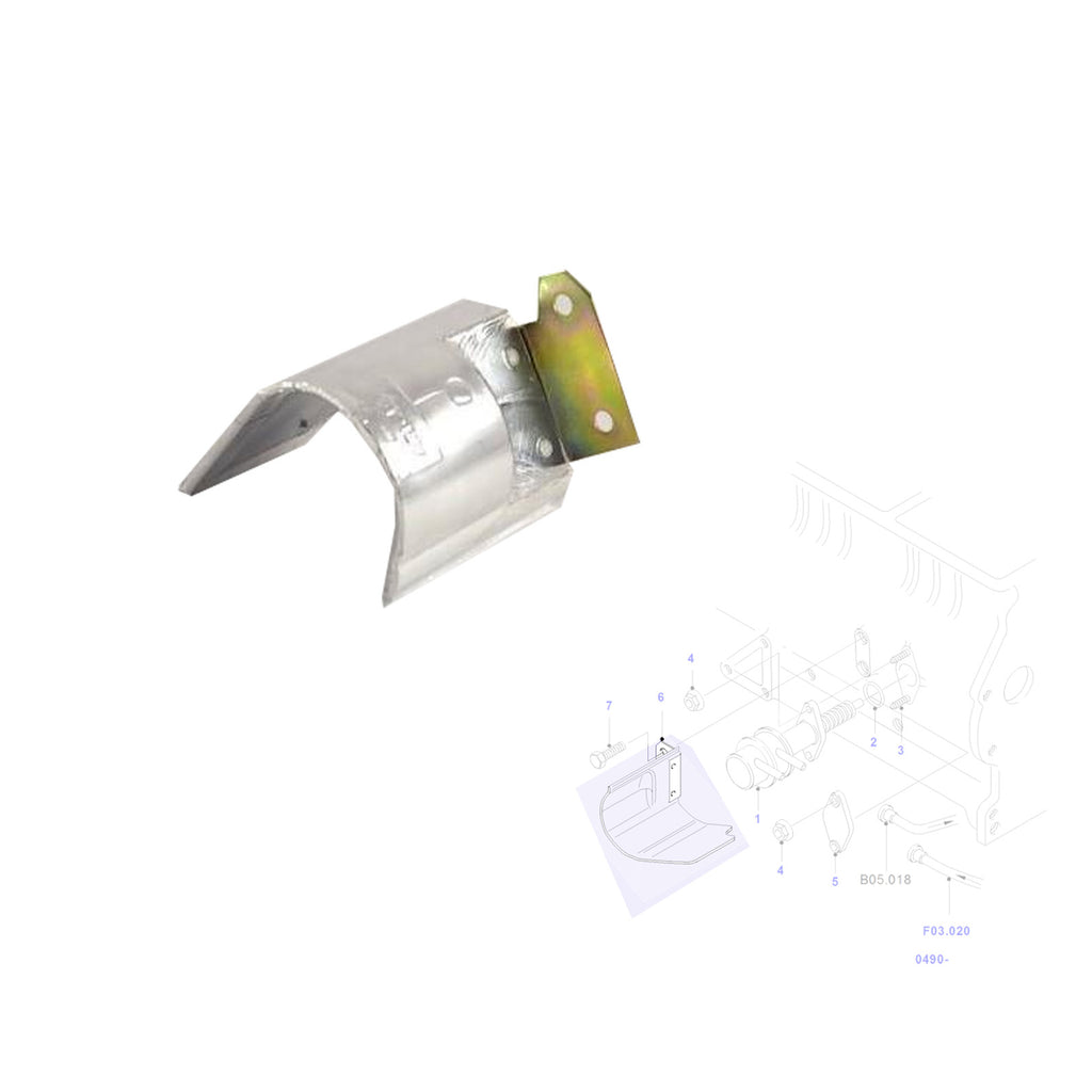 Ford Transit MK5 Fuel Pump Heat Shield 974F9A397AB