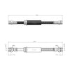Audi A3 8P1 Front Brake Hose Seat Leon 1P1 VW Golf VI 1K0611701A 1K0611701N