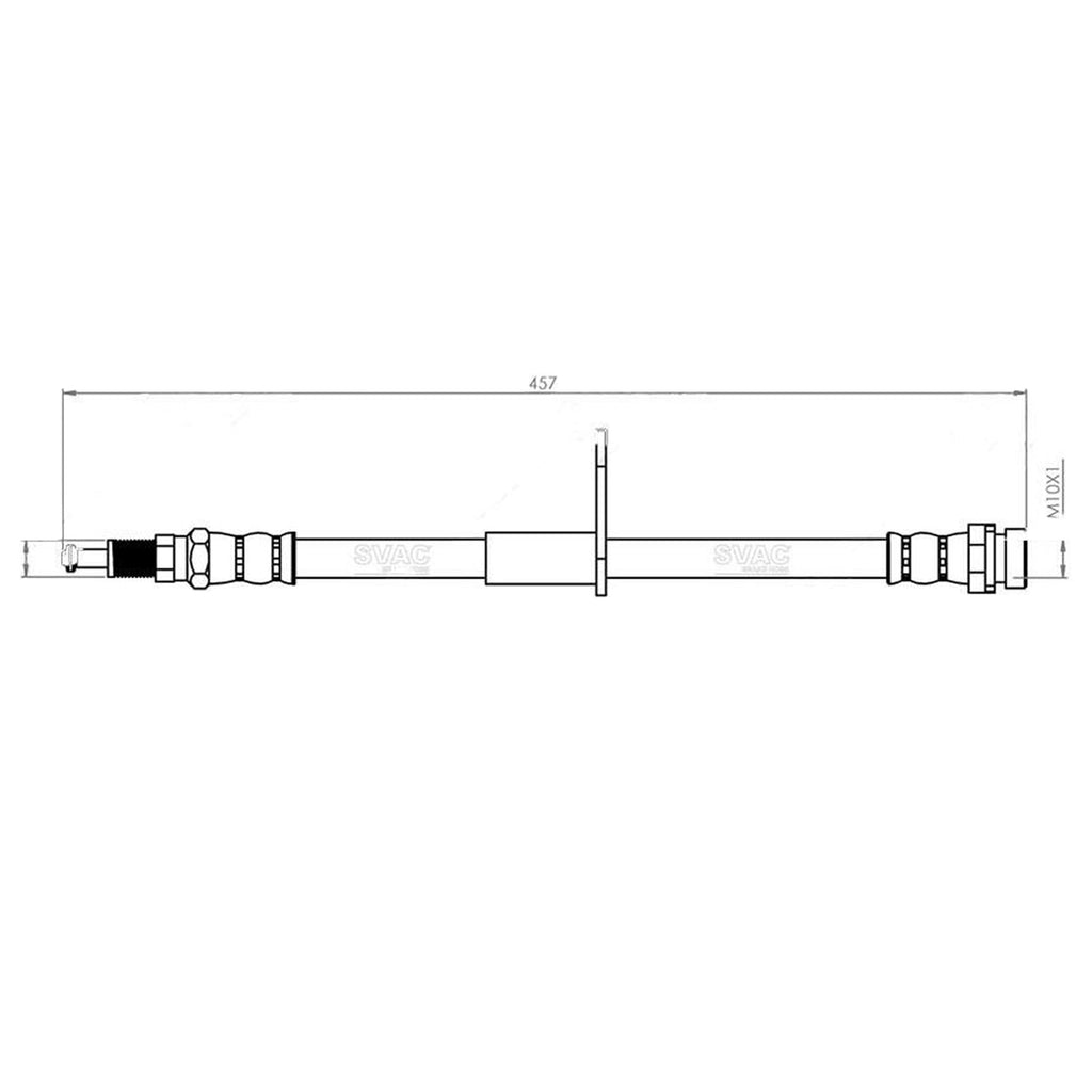 Ford Transit Connect Rear Left Brake Hose 2013 Onwards  1808669  DV612C339A