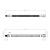 Mercedes Benz C Rear Brake Hose E GLX Serie SL R230 2008 ON  2044200048