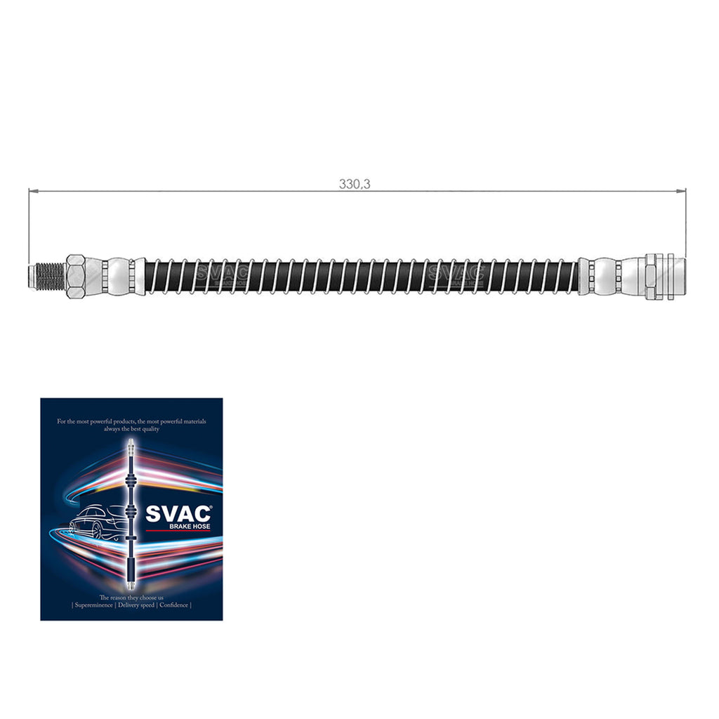 Mercedes Benz C Rear Brake Hose E GLX Serie SL R230 2008 ON  2044200048