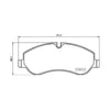 Ford Tourneo Custom Front Axle Brake Pads Transit 2012 ON 1763915