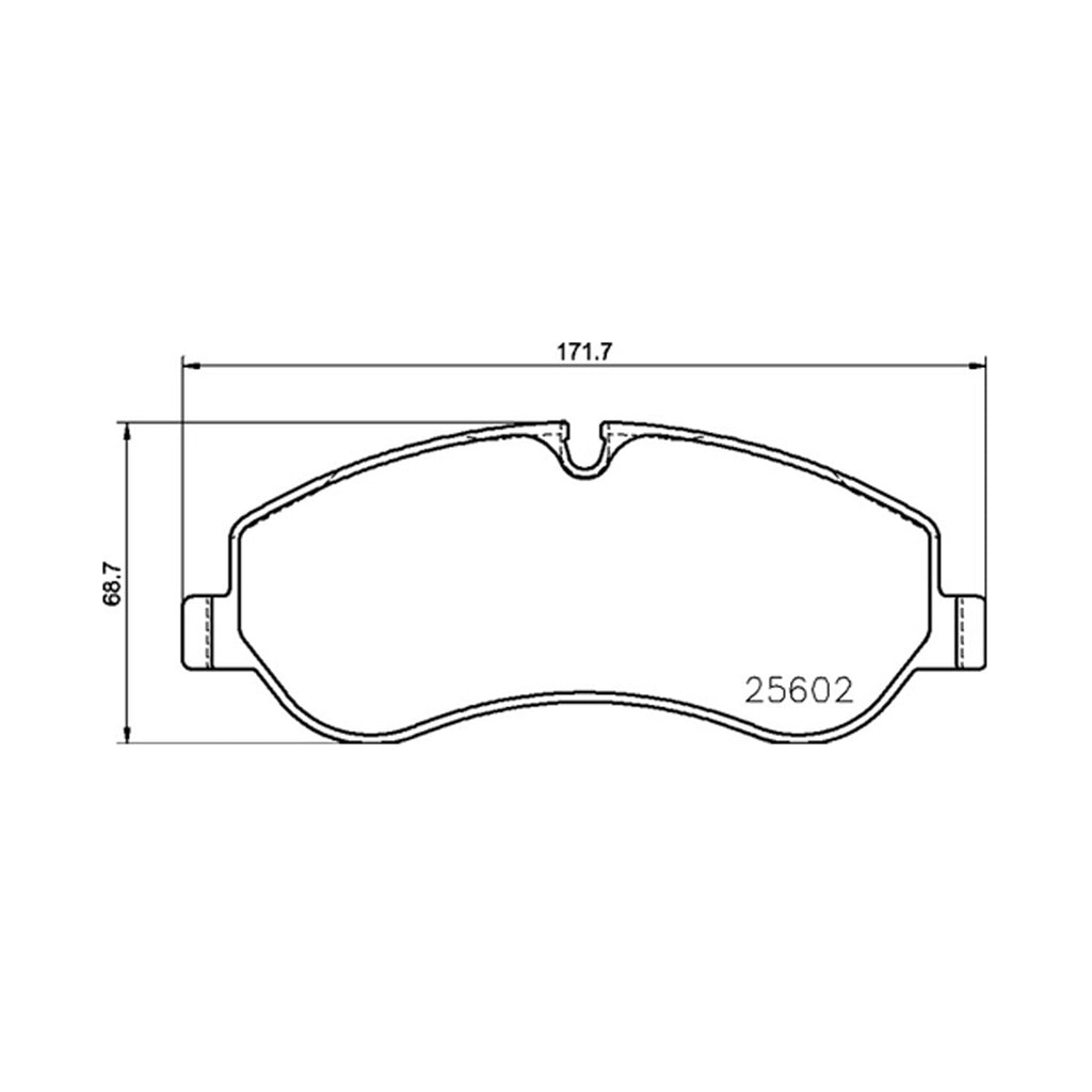 Ford Tourneo Custom Front Axle Brake Pads Transit 2012 ON 1763915