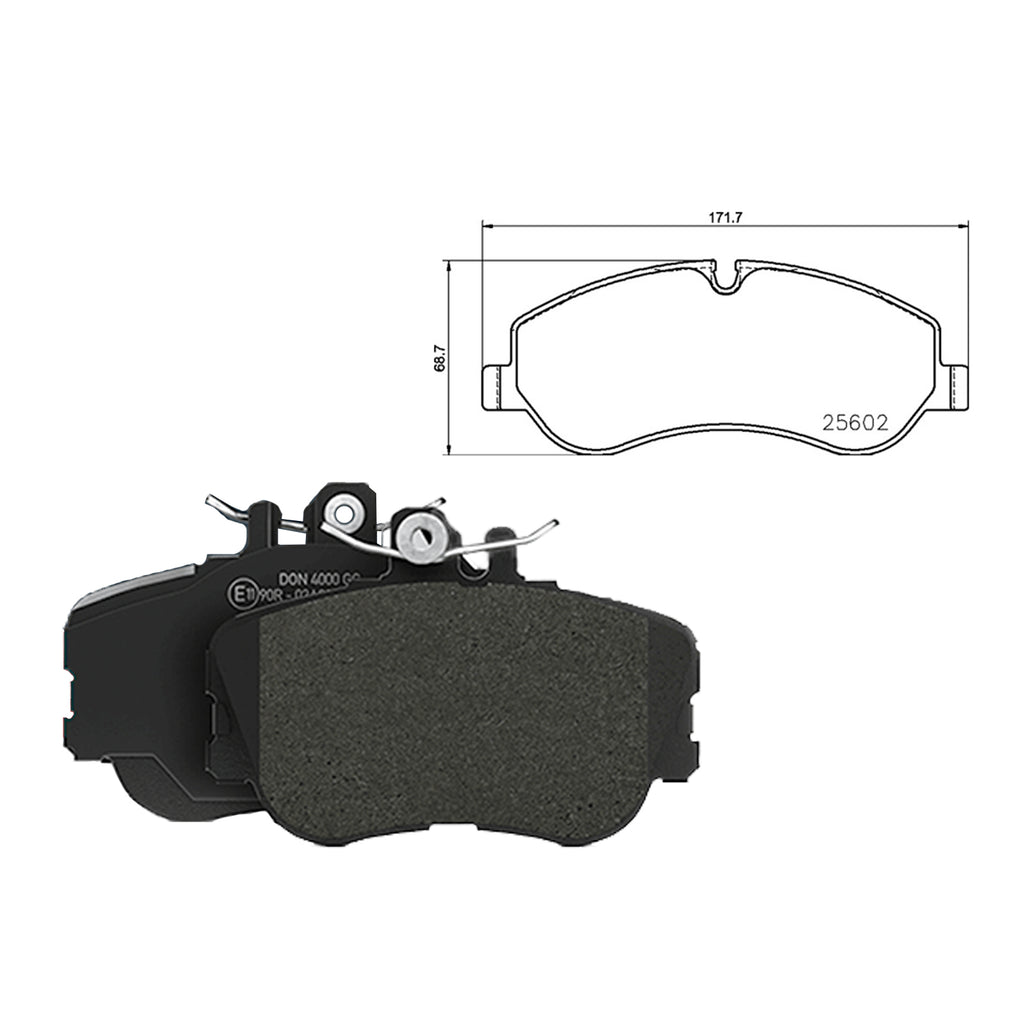 Ford Tourneo Custom Front Axle Brake Pads Transit 2012 ON 1763915
