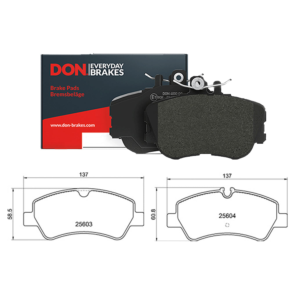 Ford Tourneo Custom Rear Axle Brake Pad Set 2012 ON 1763916