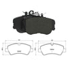 Ford Tourneo Custom Rear Axle Brake Pad Set 2012 ON 1763916