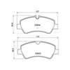 Ford Tourneo Custom Rear Axle Brake Pad Set 2012 ON 1763916