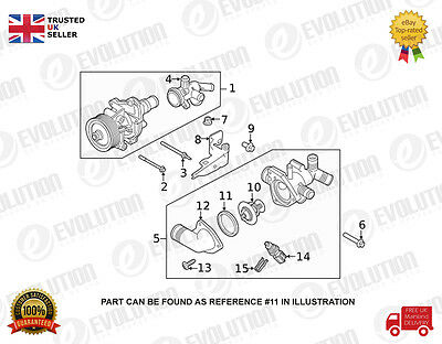 FORD TRANSIT MK6/MK7 CONNECT 02/14 THERMOSTAT RUBBER O RING GASKET W704553S300