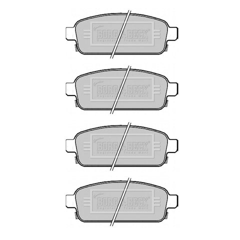 BORG & BECK REAR BRAKE PAD SET FITS VAUXHALL ASTRA MK6, ZAFIRA MK3, 13300867