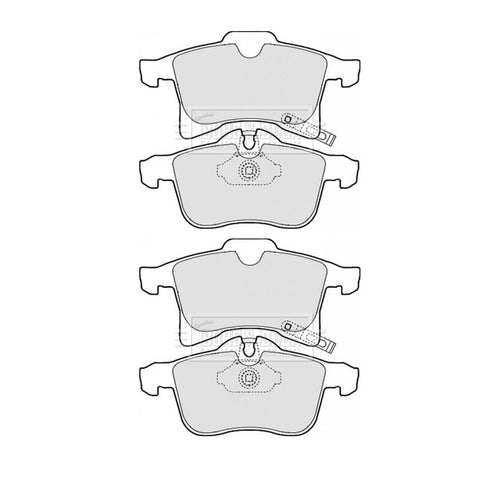 BORG & BECK FRONT BRAKE PAD SET FITS VAUXHALL ASTRA MK5, ZAFIRA MK2, 93176429