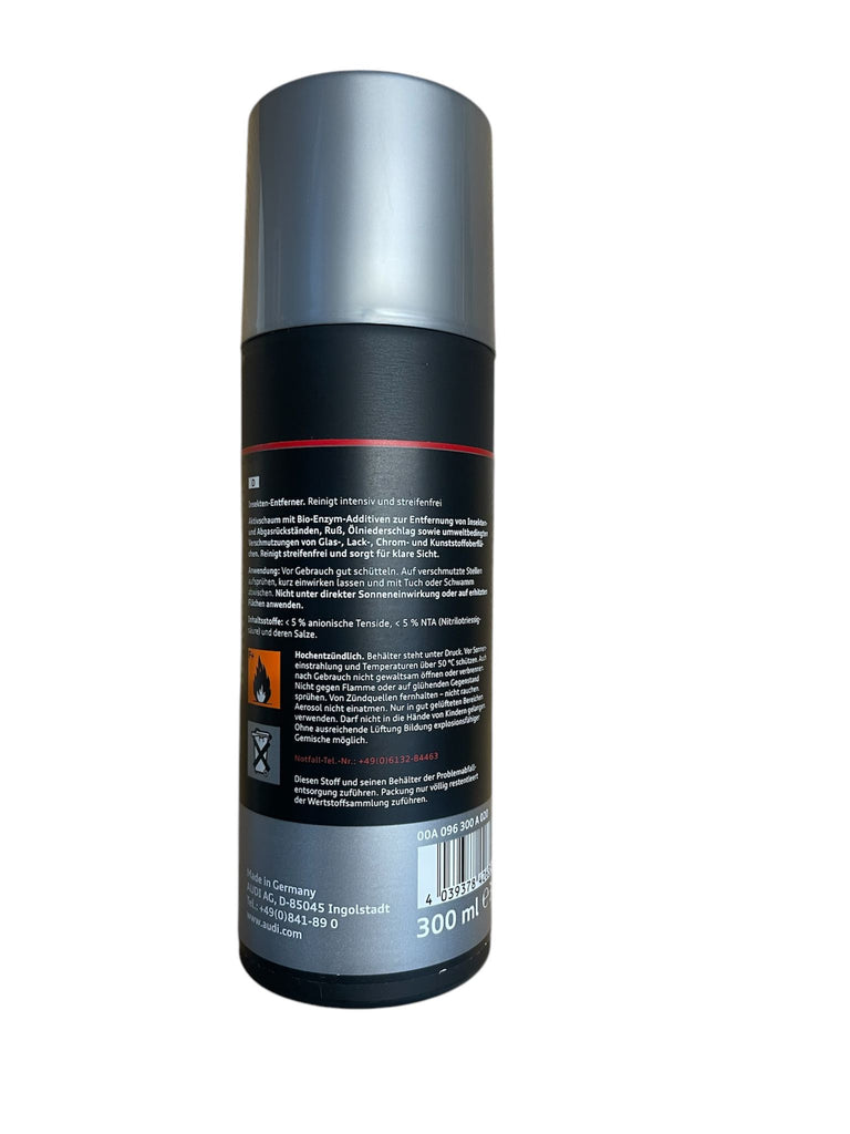 Genuine Audi Insect Remover Spray Foam 300ml 00A096300A020
