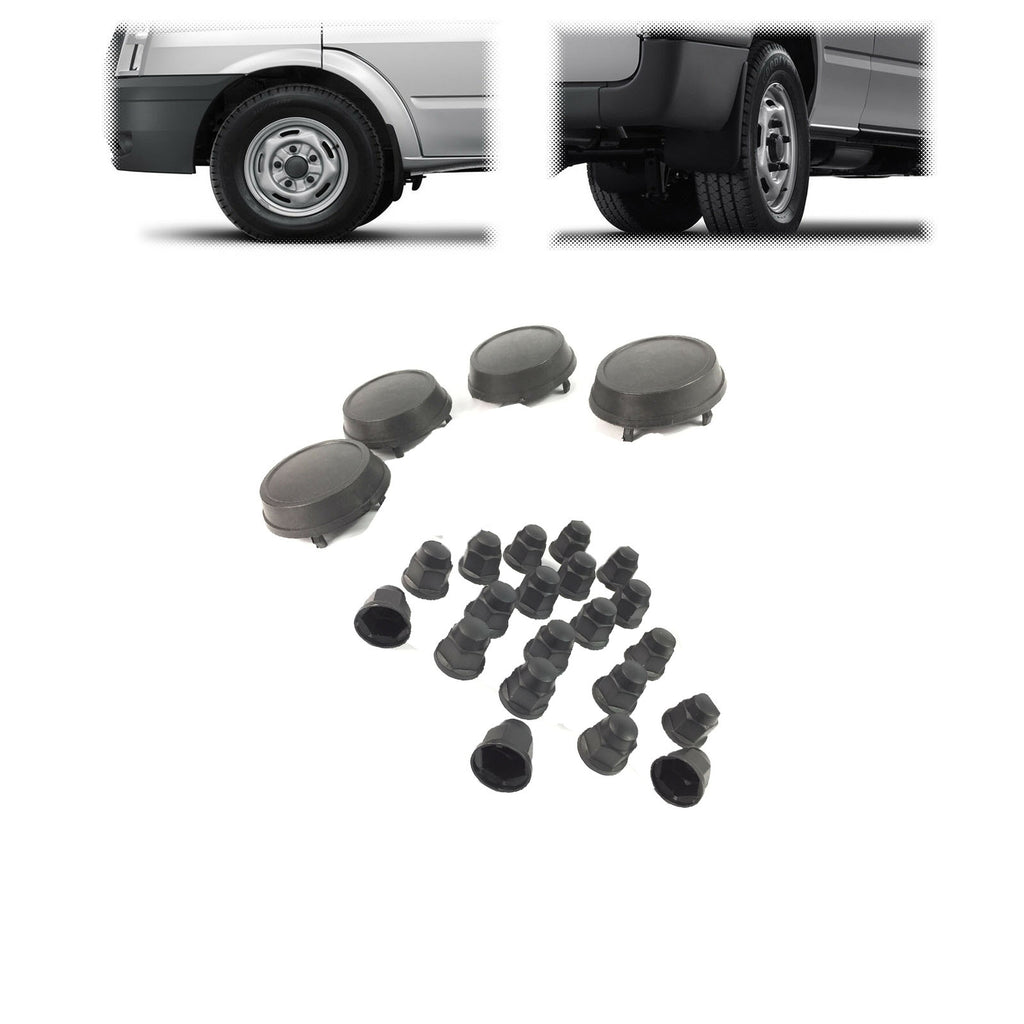 Ford Transit MK6 MK7 Wheel Center Cap X4 Nut Covers X20 Set 4041979