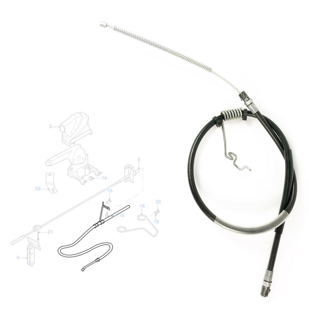 Rear Right Handbrake Parking Cable Fits Ford Transit MK6 2000 to 2006 4331043 