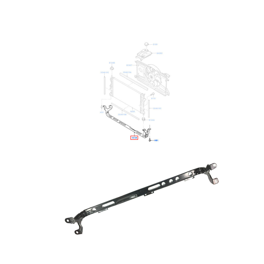 Ford Focus 2004 to 2012 1435962 Front Panel Radiator Support Crossmember