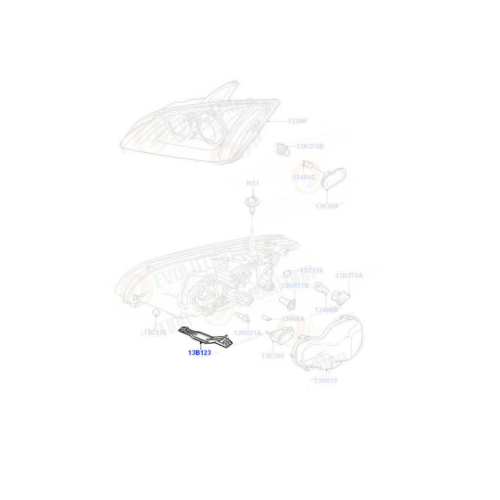 Ford Focus MK2 Headlight Mounting Bracket Kit 4M5113N060AA