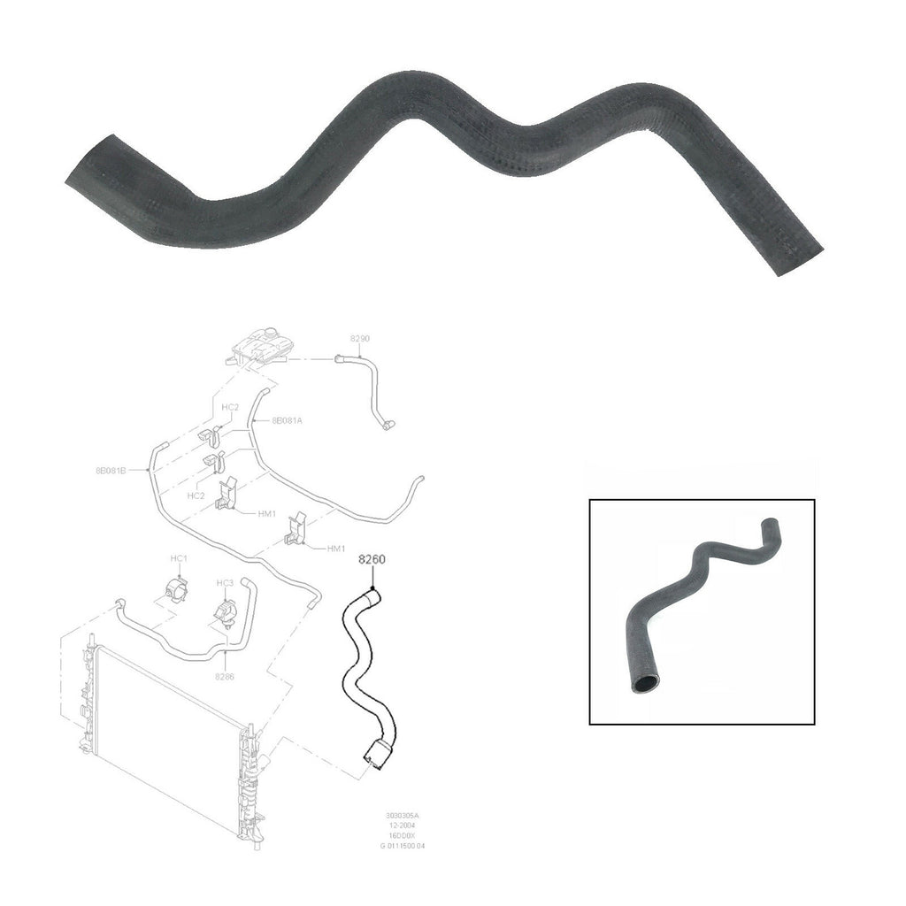 Radiator Hose Fits Ford Focus C Max Focus Mk 2 3M5H8260KH 1386718