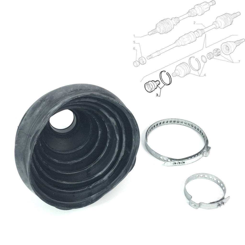 Relay Outer CV Joint Boot Kit 3 Pcs Boxer Ducato 1994 to 2002 9623535380