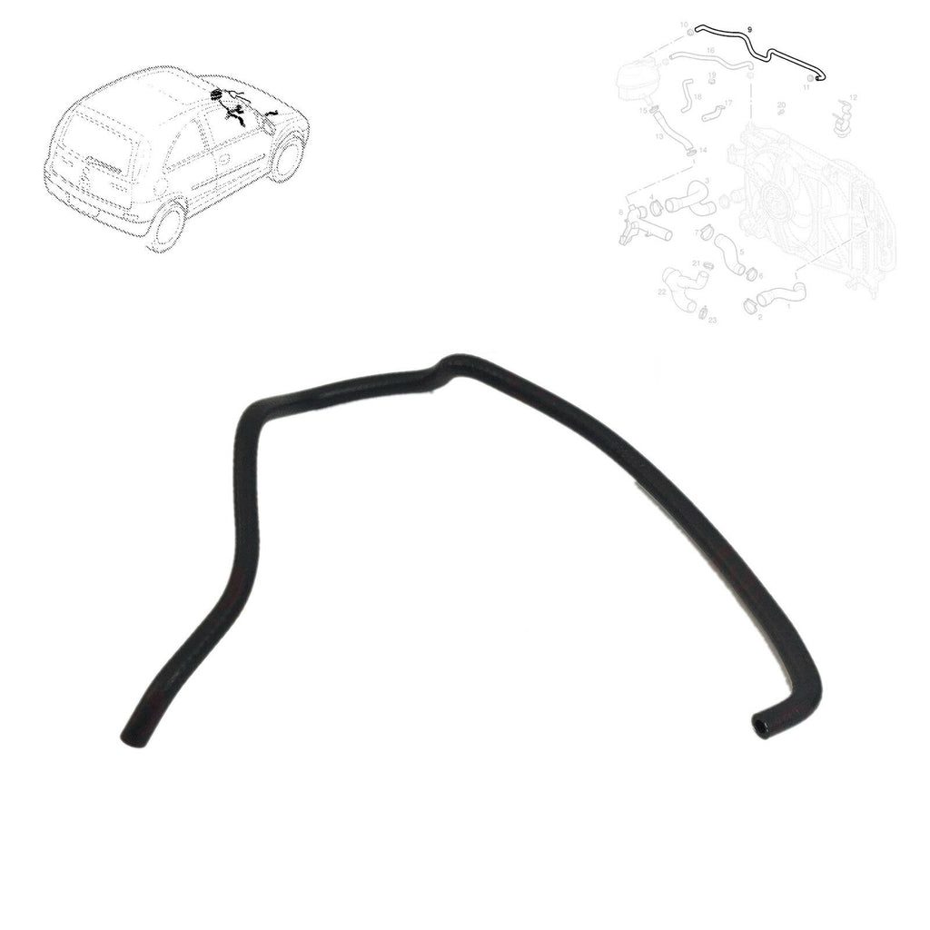  Vauxhall Corsa (C) MK2 Hose From Overflow Tank To Throttle Valve 1.6 2000-04