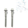 2X Injector Clamp Bolts Fits Ford Ranger Citroen Relay Peugeot Boxer 1717583