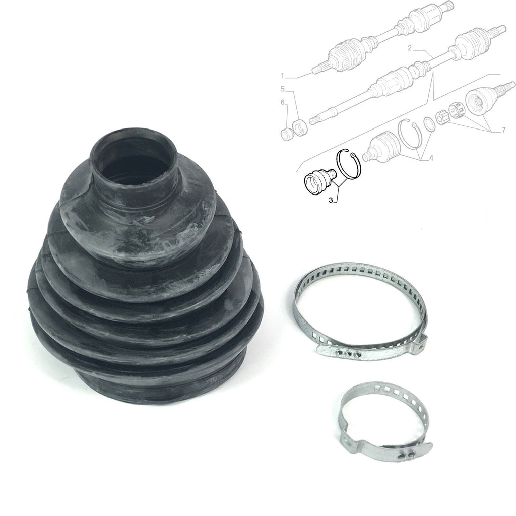 Relay Outer CV Joint Boot Kit 3 Pcs Boxer Ducato 1994 to 2002 9623535380