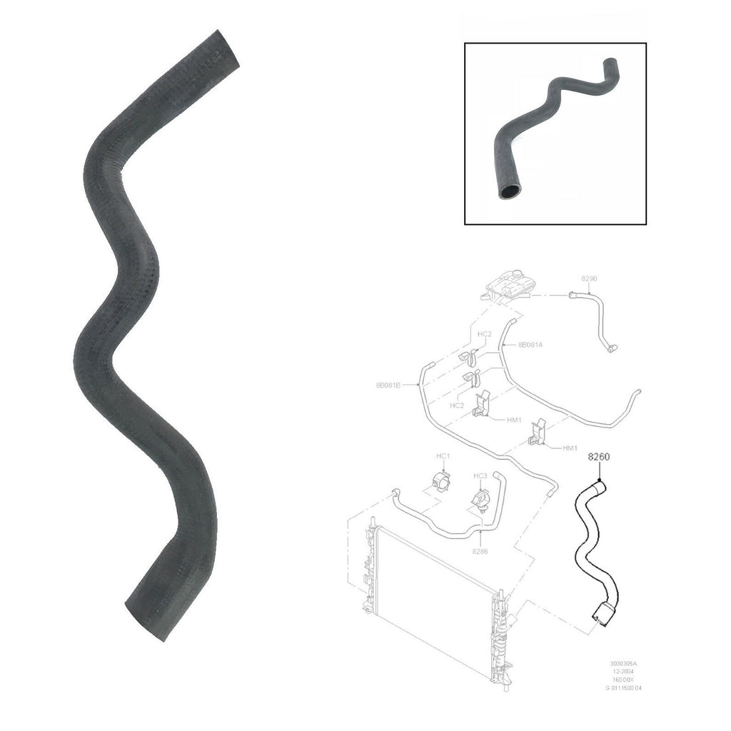 Radiator Hose Fits Ford Focus C Max Focus Mk 2 3M5H8260KH 1386718