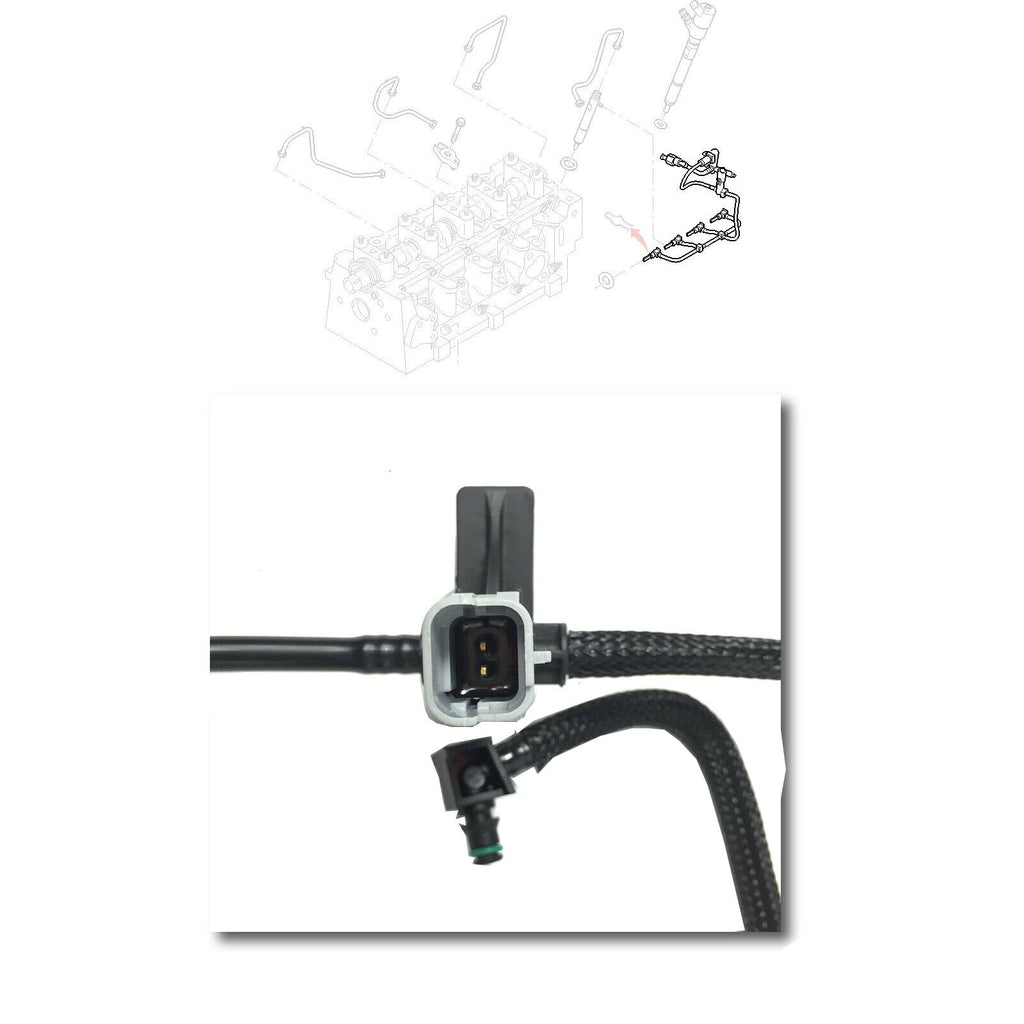 Ford Transit Connect Leak Off Fuel Pipe With Sensor Focus 1.8 TDCI 04 to 12 1521487
