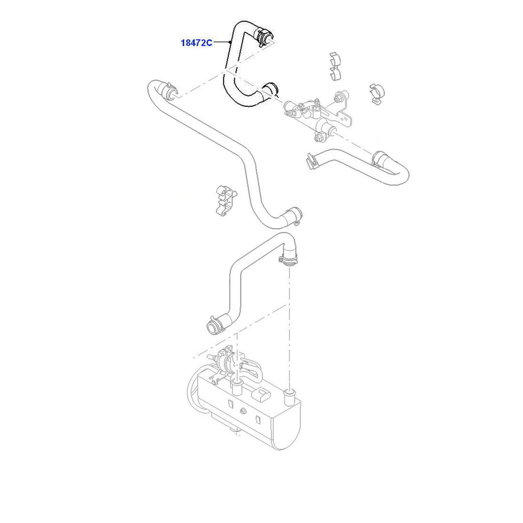LOWER HEATER RADIATOR HOSE FITS FORD TRANSIT CONNECT MK6, MK7 02-13, 4379908