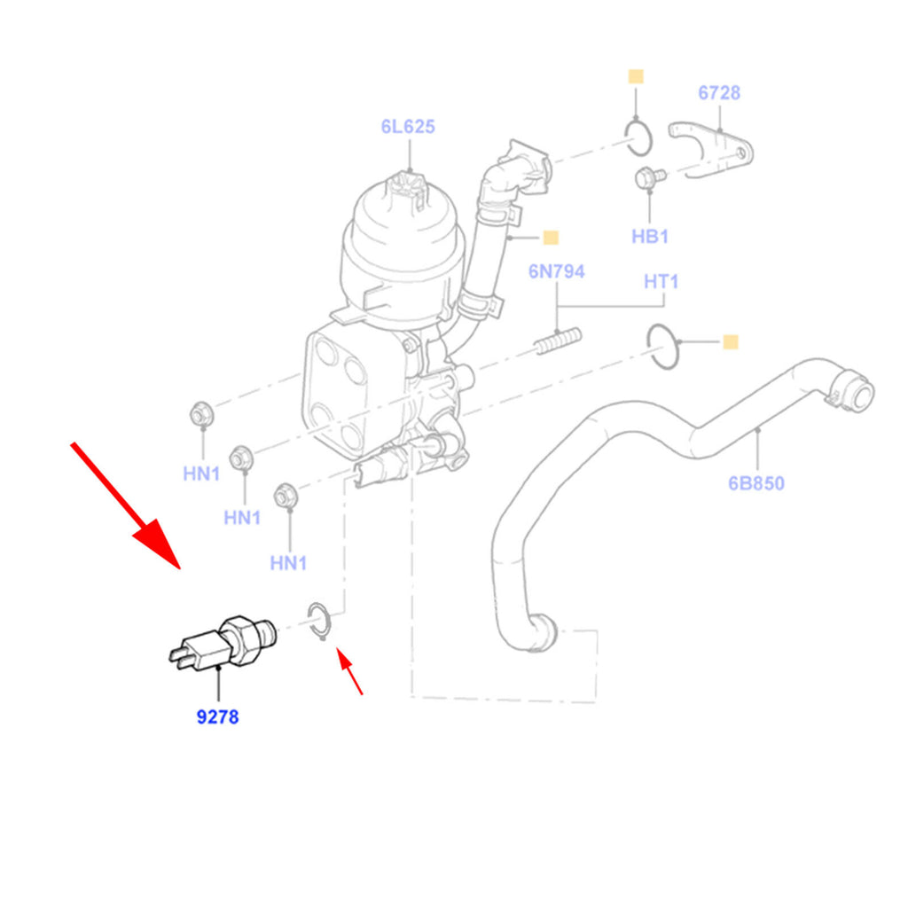 Oil Pressure Switch Sensor Fits Citroen Fiat Ford Peugeot 2S6Q 9278 AA 1145966