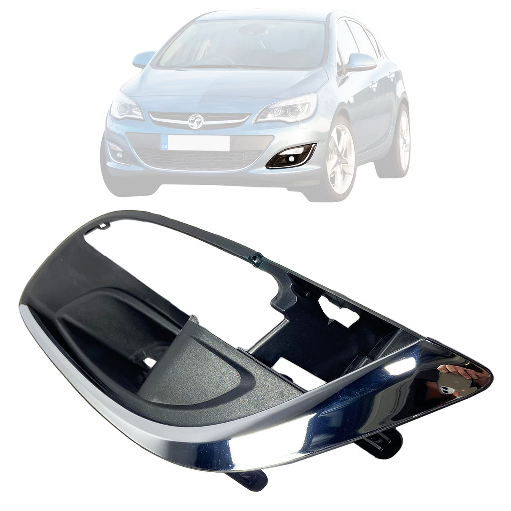 Astra Mk6 Front Bumper Left Fog Light Frame Bar Chrome And Cover 2012 to 2015 1401021
