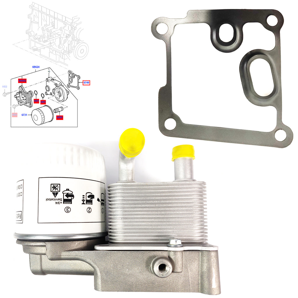 OIL COOLER KIT GASKET FITS FORD CONNECT, FOCUS, FIESTA, 1405017, 1212742