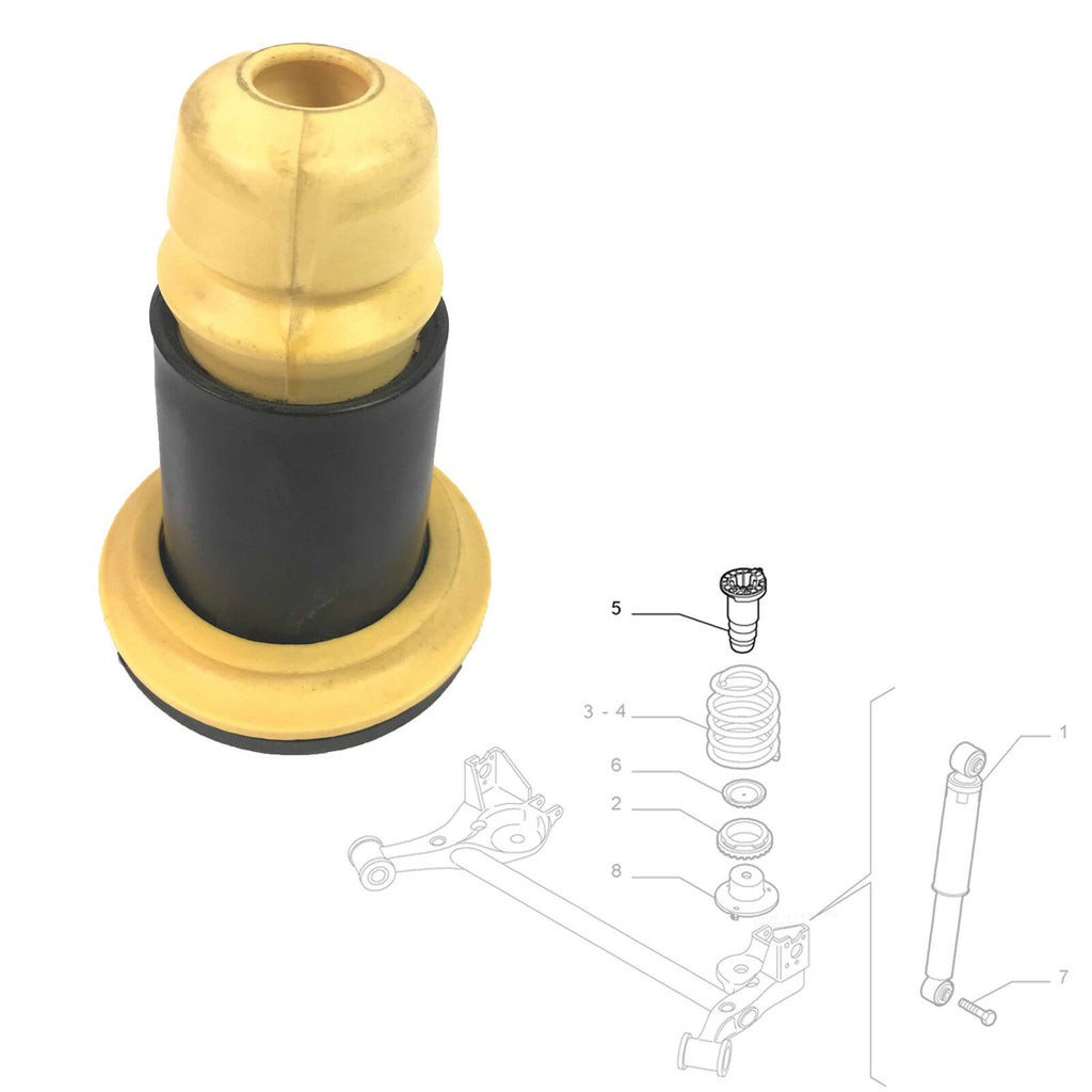 Rear Suspension Mount Rubber Buffer Fits Citroen Nemo Fiat Fiorino 51804746