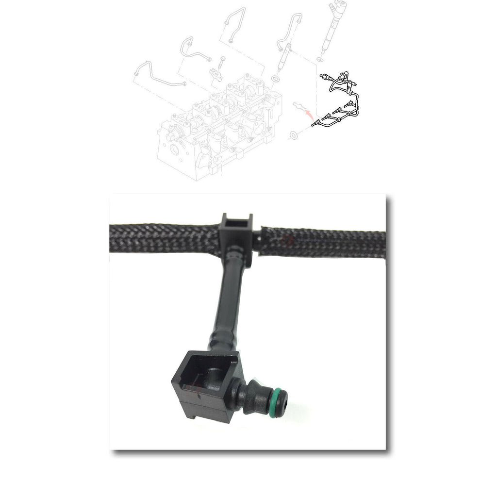 Ford Transit Connect Leak Off Fuel Pipe With Sensor Focus 1.8 TDCI 04 to 12 1521487