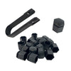  Vauxhall Astra Wheel Nut Covers Set Black 22X27mm 20 Pcs Corsa 13282996