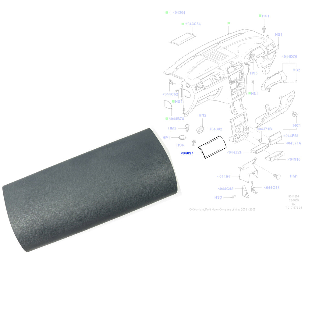 Ford Transit Connect 2002 On Front Passenger Side Panel Cover 2T14V061B60AED6AP