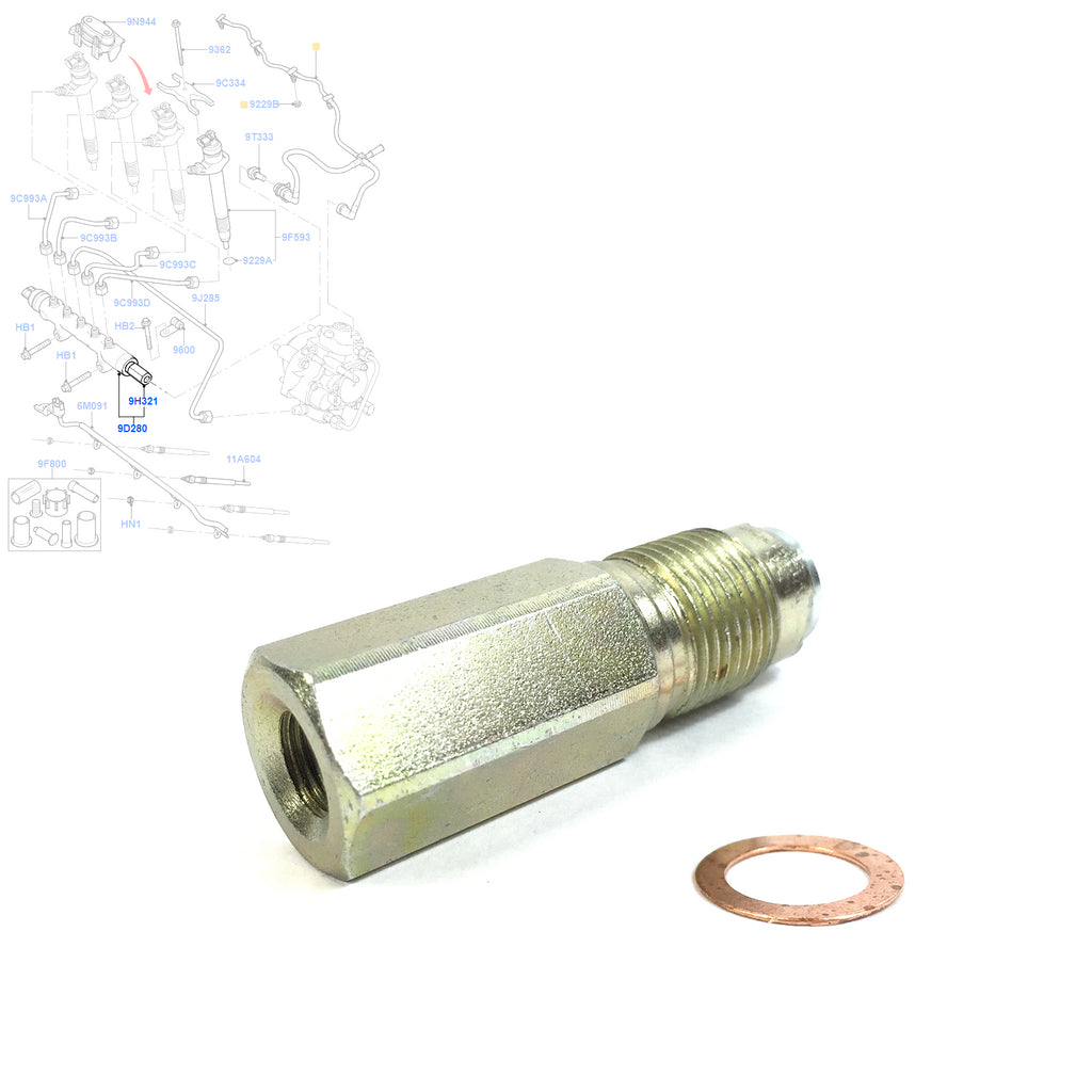Fuel Pressure Relief Valve Sensor Fits Ford Transit Mk7 2.2 2.4 TDCi 1497165