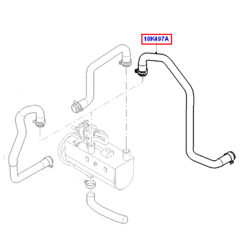 Radiator Hose Fits Ford Transit Connect Tourneo Connect 2T1418K497DB 