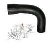 INTERCOOLER TURBO AIR DUCT HOSE PIPE TUBE FITS NISSAN QASHQAI, 14463JD50D