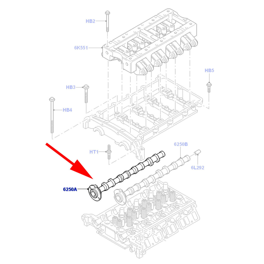 Outlet Camshaft Fits Ford Transit Mk7, Relay, Fiat Ducato, Peugeot Boxer