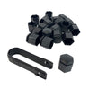  Vauxhall Astra Wheel Nut Covers Set Black 22X27mm 20 Pcs Corsa 13282996