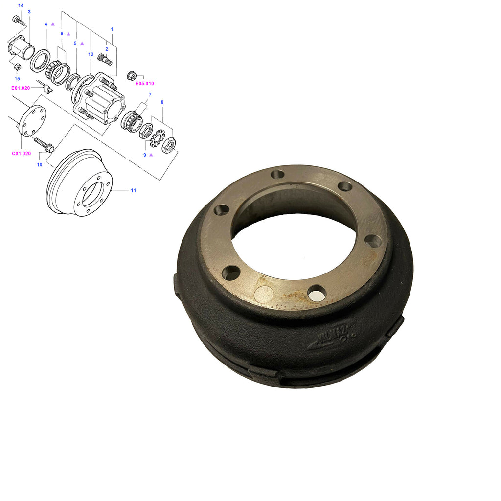 Ford Transit Mk4 Mk5 A Pair Of Rear Brake Drums 1991 to 2000 92VB1126BA 6198026