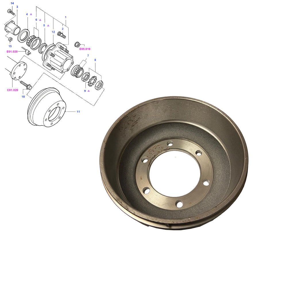 Ford Transit Mk4 Mk5 A Pair Of Rear Brake Drums 1991 to 2000 92VB1126BA 6198026