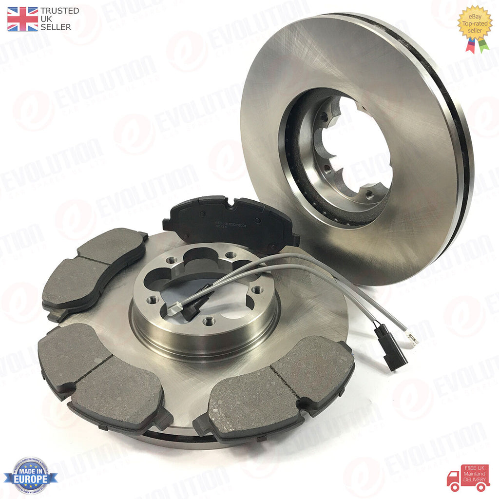 A PAIR OF FRONT BRAKE DISCS FITS FORD TRANSIT MK8 RWD REAR TWIN WHEEL 1812200