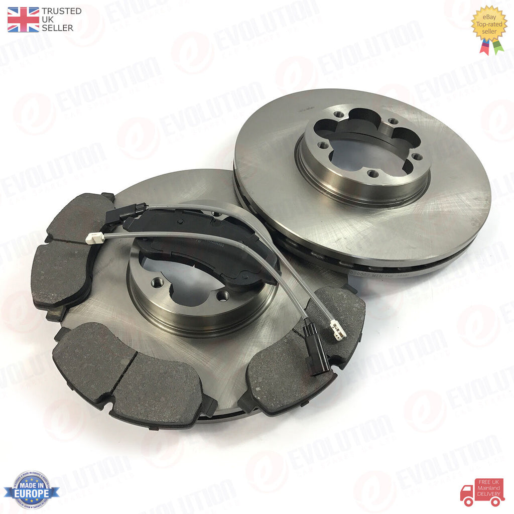 A PAIR OF FRONT BRAKE DISCS FITS FORD TRANSIT MK8 RWD REAR TWIN WHEEL 1812200