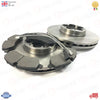 A PAIR OF FRONT BRAKE DISCS FITS FORD TRANSIT MK8 RWD REAR TWIN WHEEL 1812200