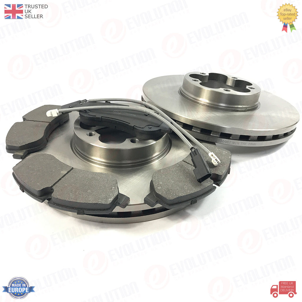 A PAIR OF FRONT BRAKE DISCS FITS FORD TRANSIT MK8 RWD REAR TWIN WHEEL 1812200